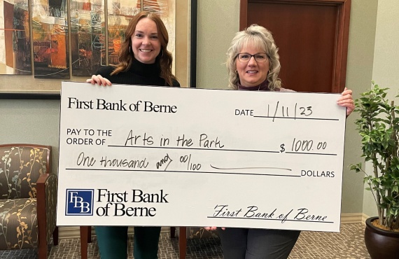 First Bank Of Berne Van Wert Oh FIRST BANK OF BERNE DONATES TO ARTS IN THE PARK > First Bank Of Berne